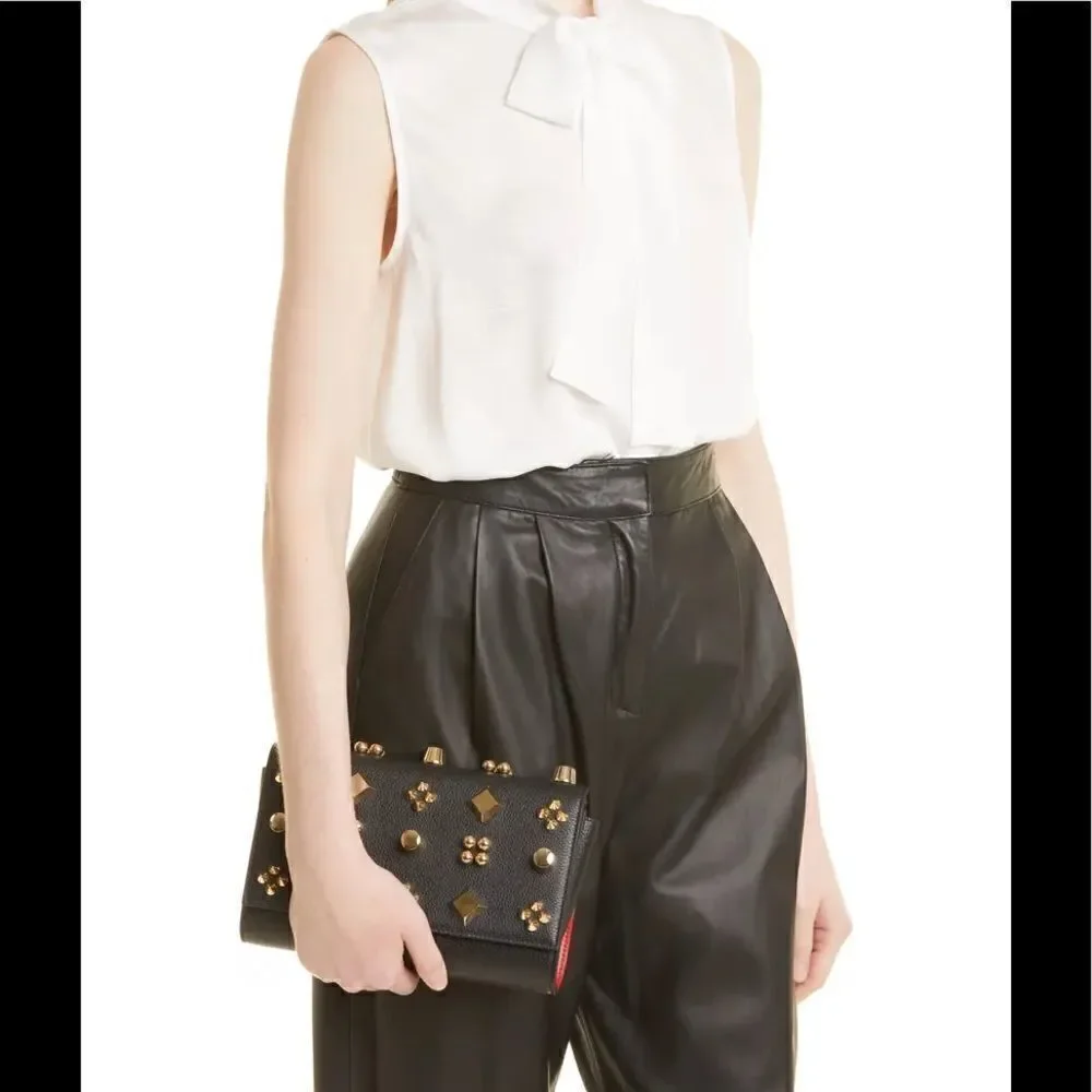 Christian Louboutin leather clutch bag